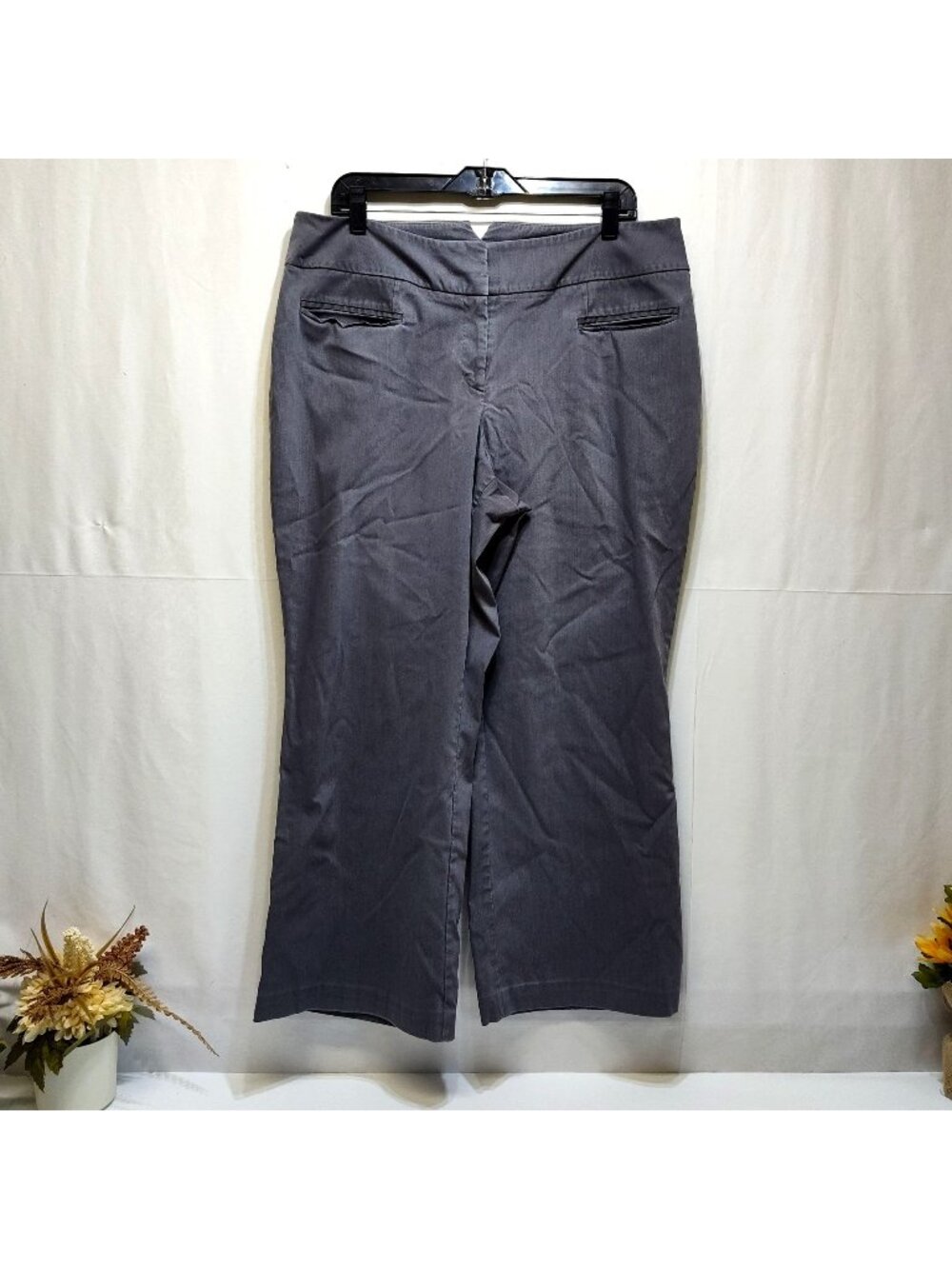 Lane Bryant Venezia Petite Dress Pants Size 3 Waist 40" Stretch Blend VGC